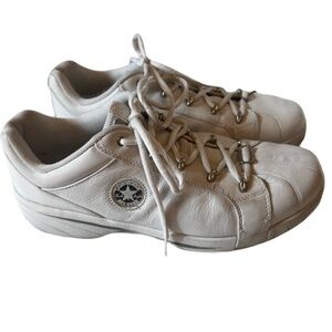 Converse White Leather Gym Sneakers 11